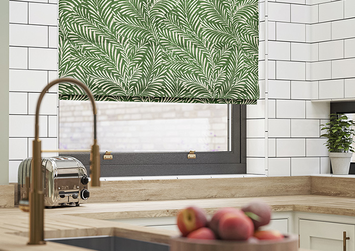 Acoustic Velvet, Leaf Green - Roman Blind - Image 5